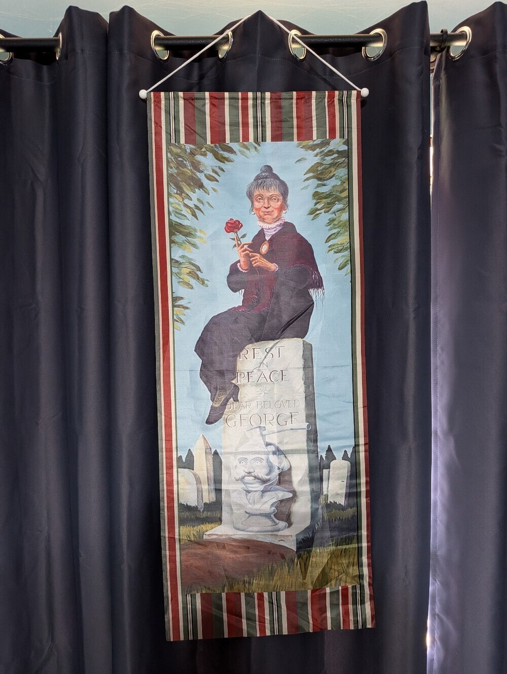 Haunted Mansion Constance Hatchaway Stretching Portrait Hanging Banner